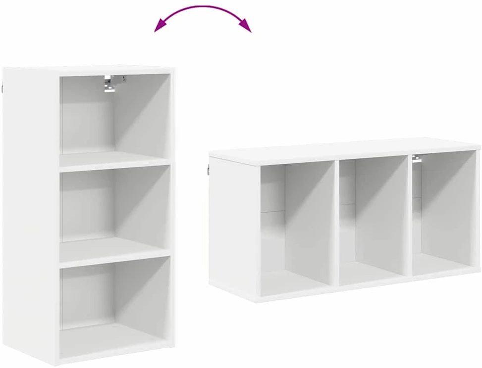 Pakabinama spintelė Balta 40 x 29,5 x 80 cm Apdirbta mediena