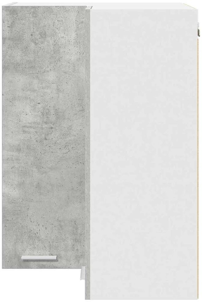 Pakabinama spintelė Betono pilka ir balta 57 x 57 x 80 cm
