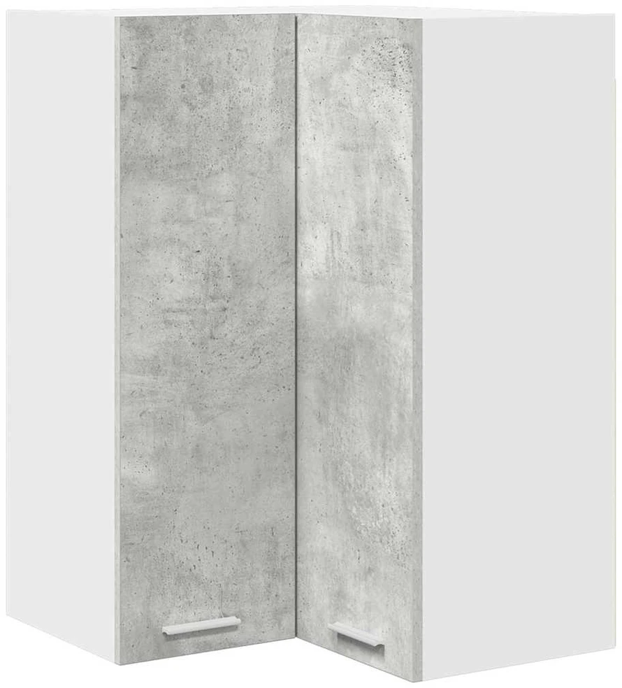 Pakabinama spintelė Betono pilka ir balta 57 x 57 x 80 cm