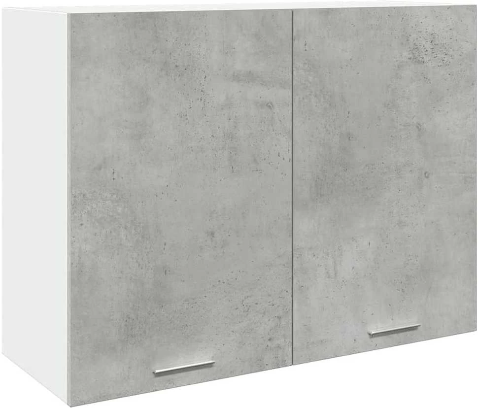 Pakabinama spintelė, betono pilkos spalvos, 80x31x60cm, MDP