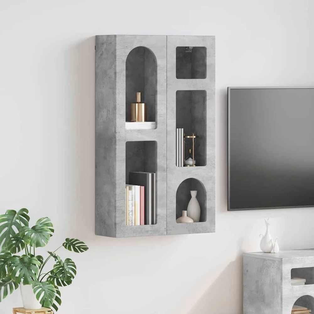 Pakabinama spintelė ELST Betono pilka 59 x 20 x 100 cm