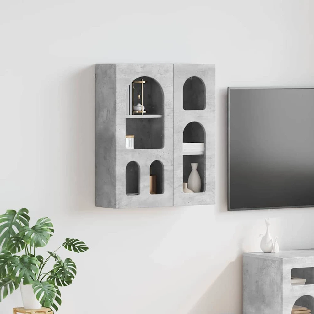 Pakabinama spintelė ELST Betono pilka 59 x 20 x 71,5 cm