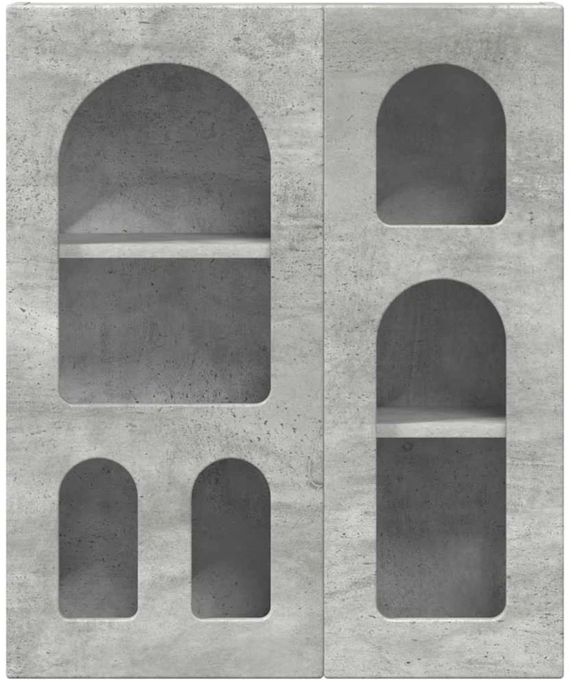 Pakabinama spintelė ELST Betono pilka 59 x 20 x 71,5 cm