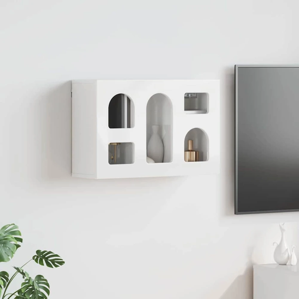 Pakabinama spintelė ELST Itin blizgi balta 60 x 20 x 40 cm