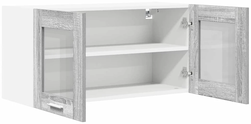 Pakabinama spintelė Pilkas Sonoma ir baltas 80 x 31 x 40 cm