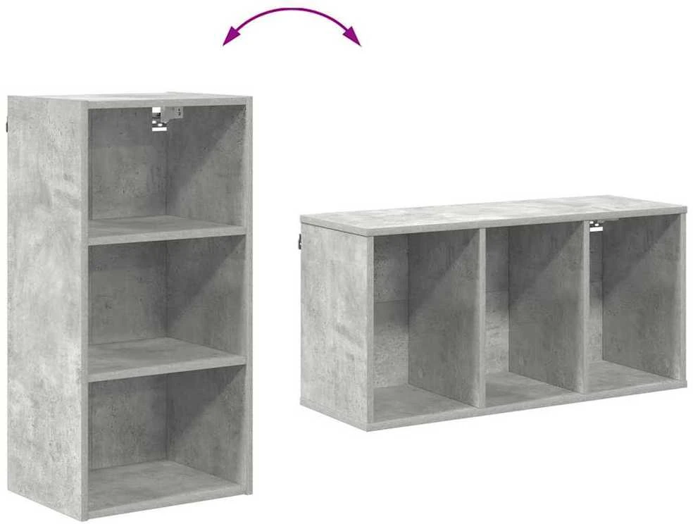 Pakabinama spintelė Betono pilka 40 x 29,5 x 80 cm