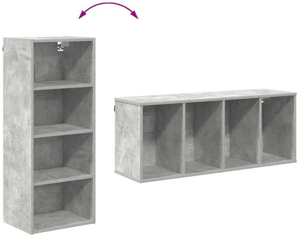 Pakabinama spintelė Betono pilka 40 x 29,5 x 100 cm
