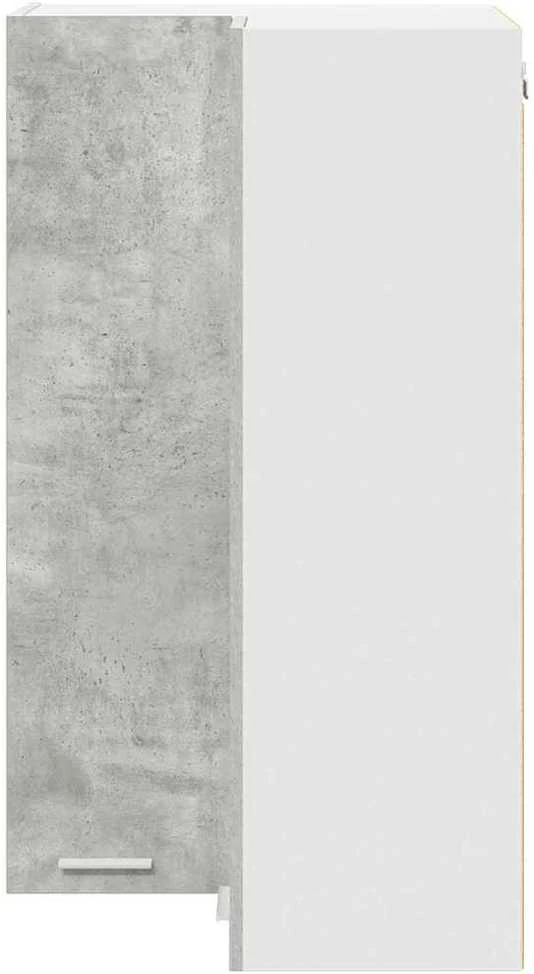 Pakabinama spintelė Betono pilka ir balta 57 x 57 x 100 cm