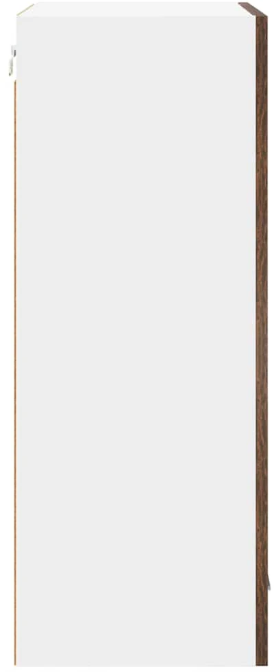 Pakabinama spintelė Rūkyto ąžuolo ir baltos 50 x 31 x 80 cm