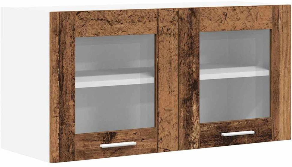Pakabinama spintelė Senos medienos ir baltos 80 x 31 x 40 cm