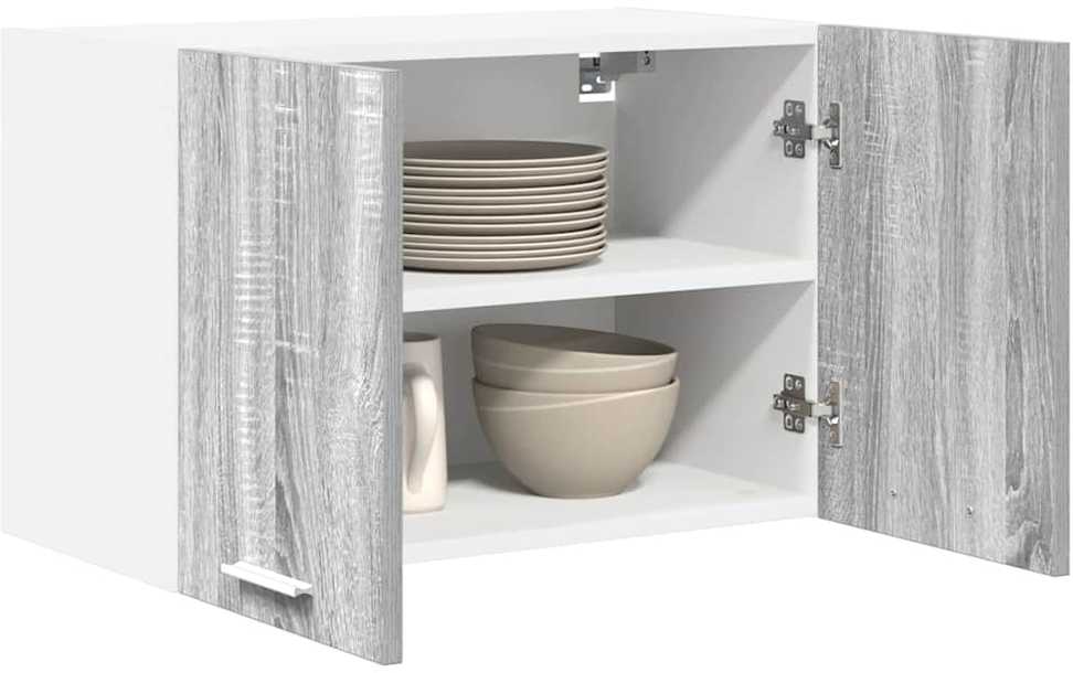 Pakabinama spintelė Pilkas Sonoma ir baltas 60 x 31 x 40 cm
