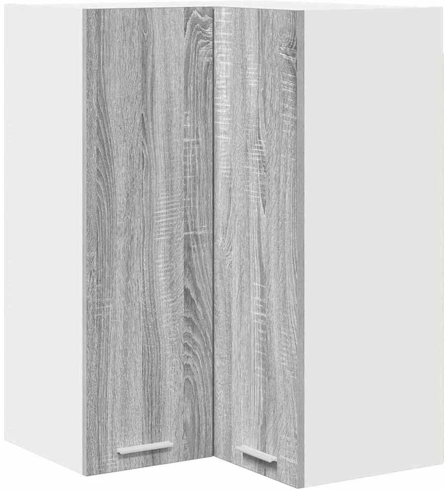 Pakabinama spintelė Pilkas Sonoma ir baltas 57 x 57 x 80 cm