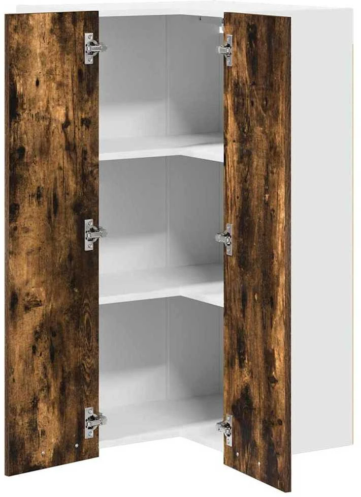 Pakabinama spintelė Rūkyto ąžuolo ir baltos 57 x 57 x 100 cm