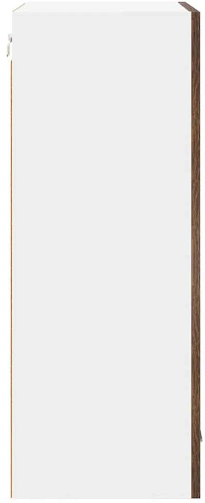 Pakabinama spintelė Rūkyto ąžuolo ir baltos 50 x 31 x 80 cm