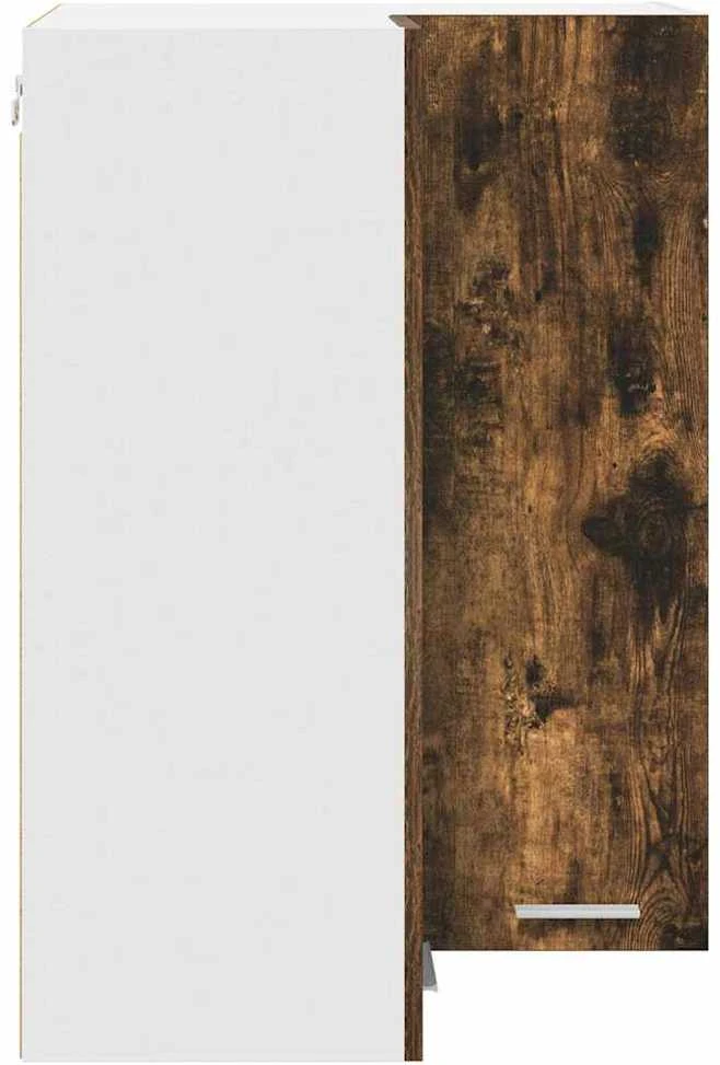 Pakabinama spintelė Rūkyto ąžuolo ir baltos 57 x 57 x 80 cm