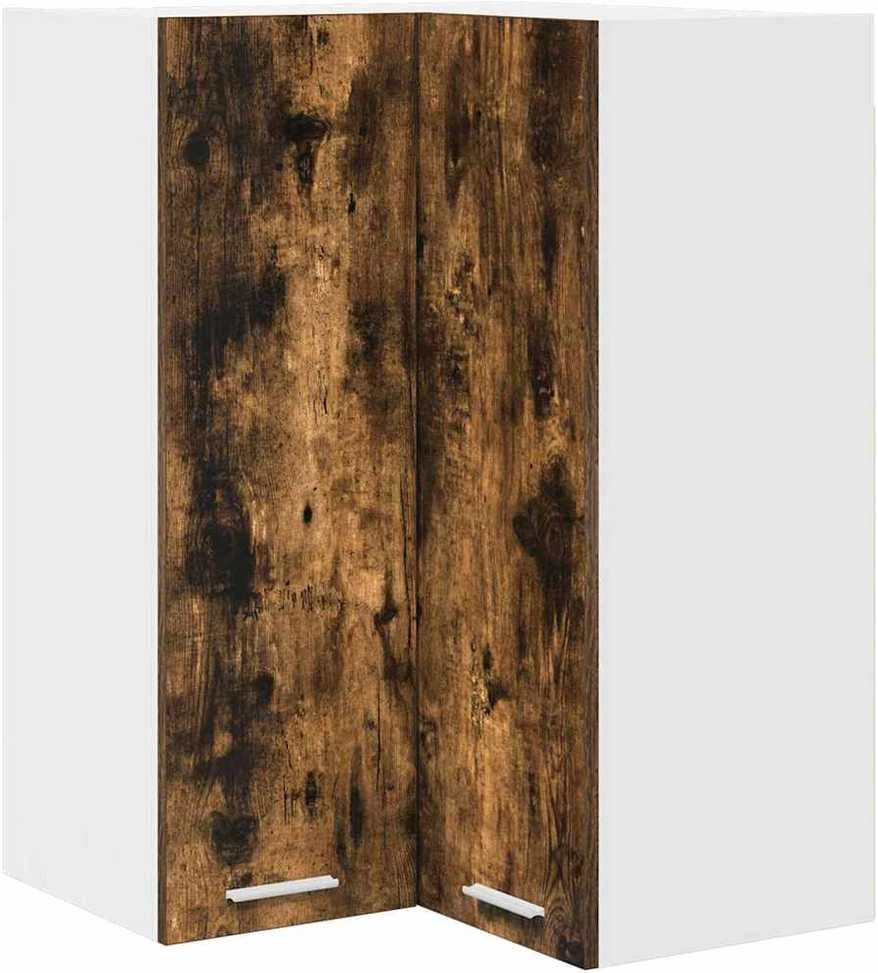 Pakabinama spintelė Rūkyto ąžuolo ir baltos 57 x 57 x 80 cm