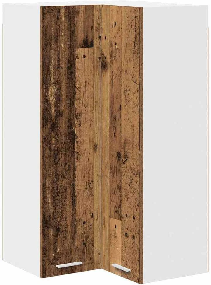 Pakabinama spintelė Senos medienos ir baltos 57 x 57 x 100 cm