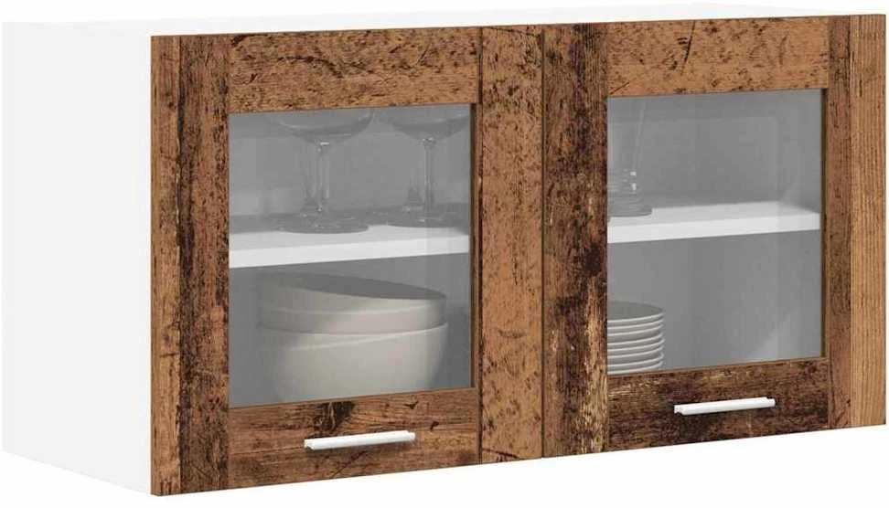 Pakabinama spintelė Senos medienos ir baltos 80 x 31 x 40 cm