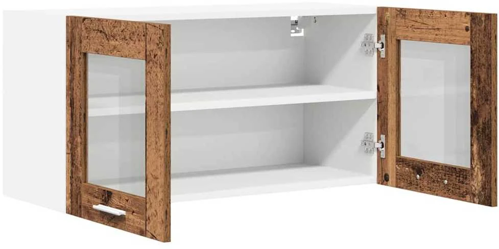 Pakabinama spintelė Senos medienos ir baltos 80 x 31 x 40 cm