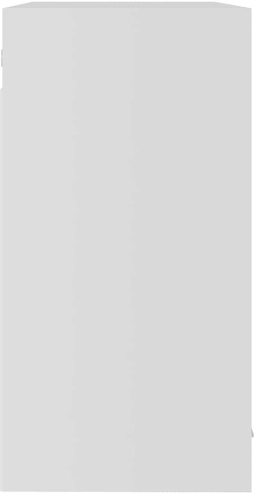 Pakabinama stiklinė spintelė, balta, 80x31x60cm, mediena