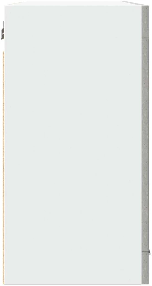 Pakabinama stiklinė spintelė, “Lyon", betono pilka, 80x31x60cm