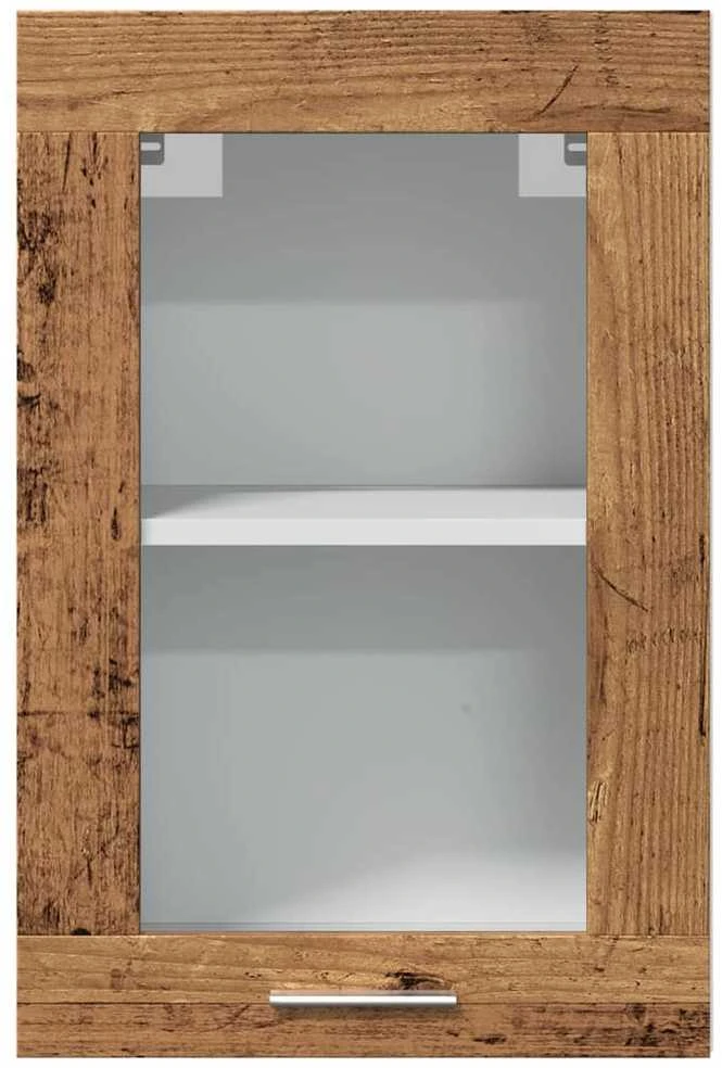 Pakabinama stiklinė spintelė, medienos, 40x31x60cm, mediena
