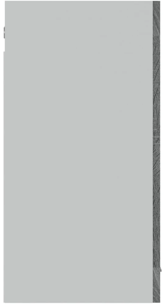 Pakabinama stiklinė spintelė, pilka ąžuolo, 80x31x60cm, mediena
