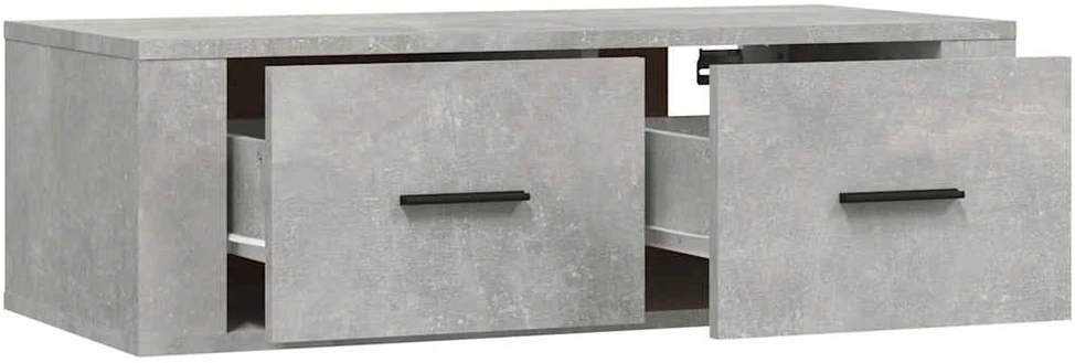 TV staliukas Pakabinama TV spintelė, betono pilka, 80x36x25cm, mediena