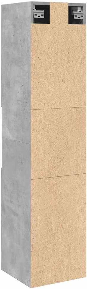 Pakabinama vonios spintelė, betono, 30x30x130cm, mediena