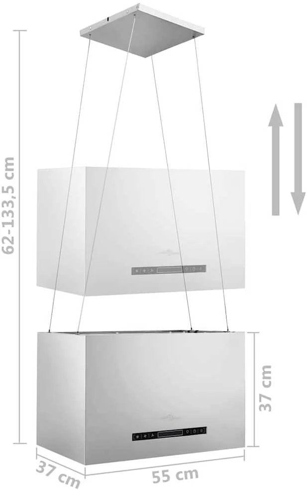Pakabinamas gartraukis, nerūdijantis plienas, 55cm, LCD ekranas
