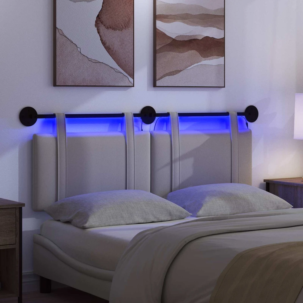 Pakabinamas lovos galvūgalis Debesų pilka Audinys