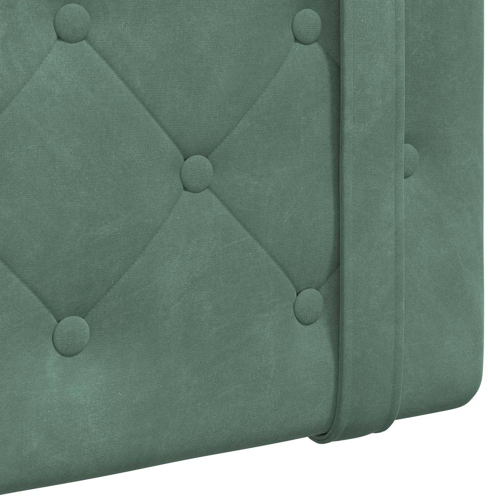 Pakabinamas lovos galvūgalis Jūrinė žalia Aksomas