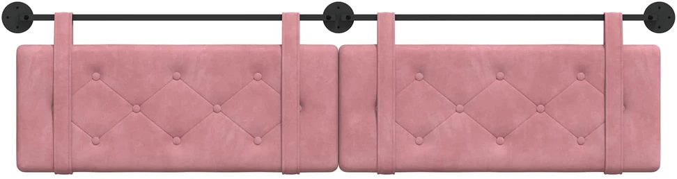 Pakabinamas lovos galvūgalis Rožinė Aksomas