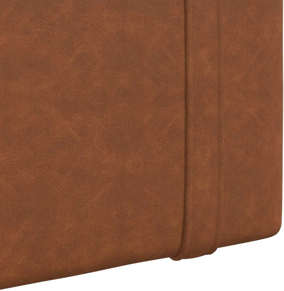 Pakabinamas lovos galvūgalis Ruda Antikinis PU
