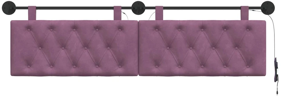 Pakabinamas lovos galvūgalis Violetinė Aksomas