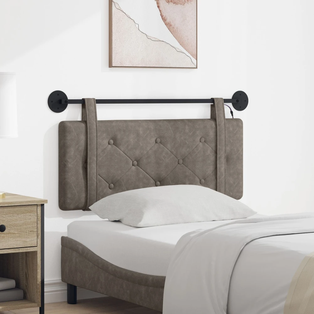 Pakabinamas lovos galvūgalis Pilka Antikinis PU
