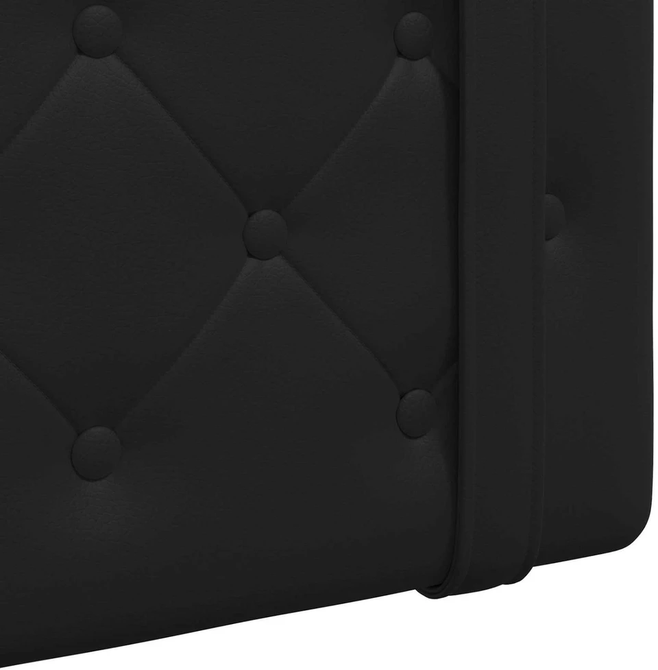 Pakabinamas lovos galvūgalis Su LED šviesa Juoda Dirbtinė oda