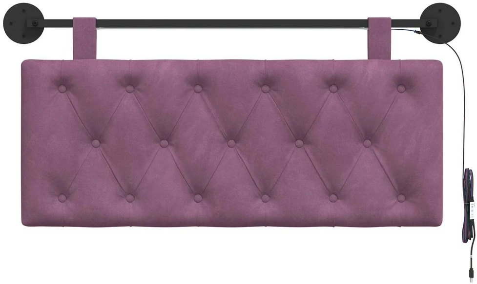 Pakabinamas lovos galvūgalis Violetinė Aksomas