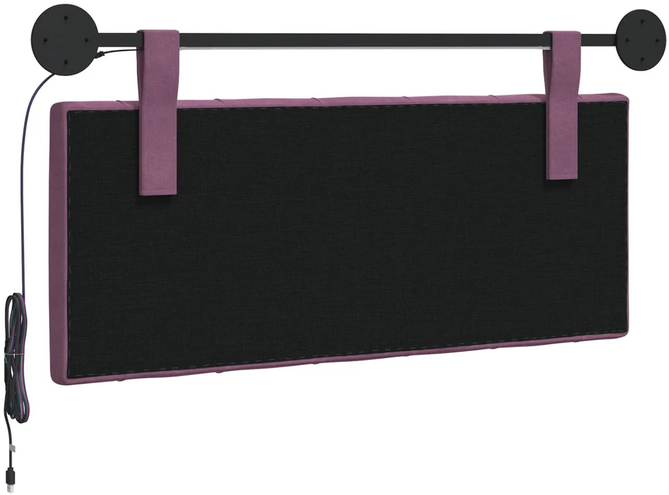 Pakabinamas lovos galvūgalis Violetinė Aksomas