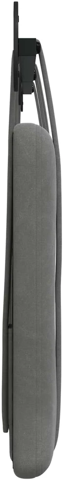 Pakabinamas lovos galvūgalis Tamsiai pilka Aksomas