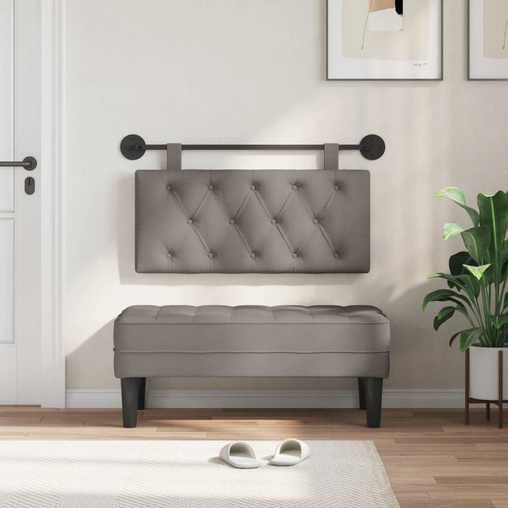 Pakabinamas lovos galvūgalis Taupe Audinys