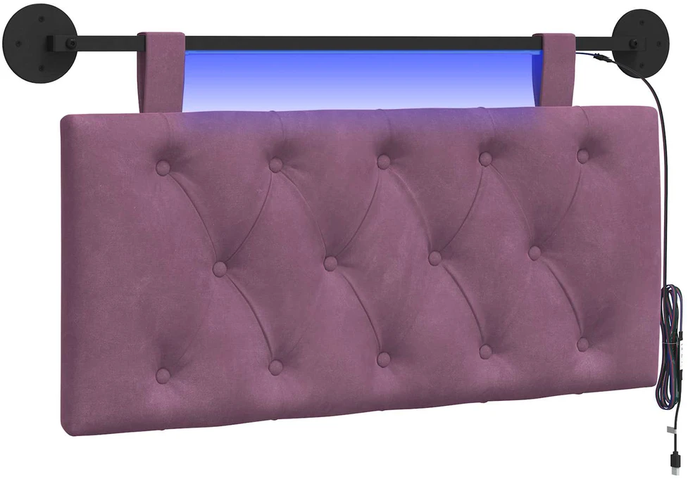 Pakabinamas lovos galvūgalis Violetinė Aksomas