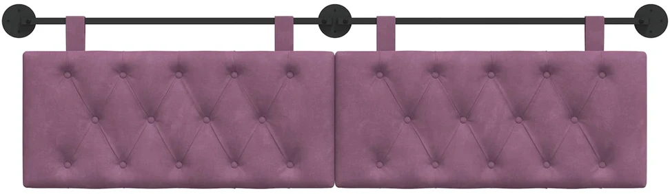 Pakabinamas lovos galvūgalis Violetinė Aksomas