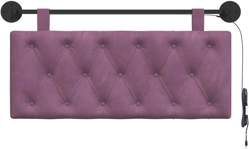 Pakabinamas lovos galvūgalis Violetinė Aksomas