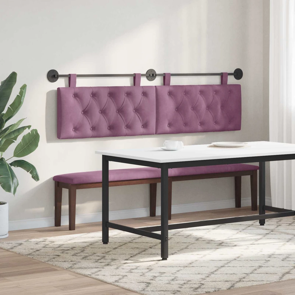 Pakabinamas lovos galvūgalis Violetinė Aksomas