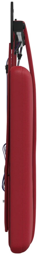 Pakabinamas lovos galvūgalis Vyno raudona Dirbtinė oda