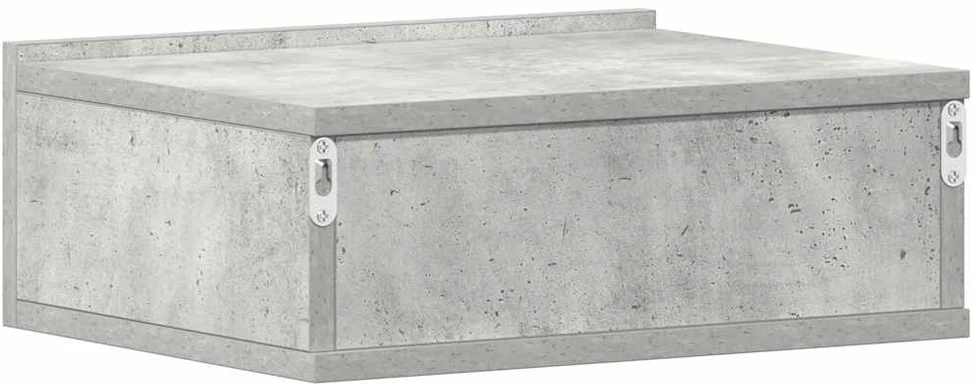 Pakabinamas naktinis staliukas, betono, 40x30x15cm, mediena