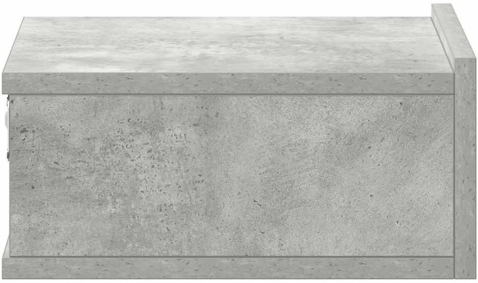 Pakabinamas naktinis staliukas, betono, 40x30x15cm, mediena