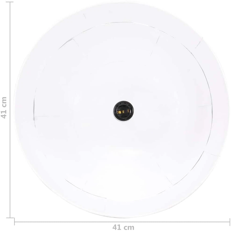 Pakabinamas šviestuvas, baltas, 41cm, 25W, apskritas, E27