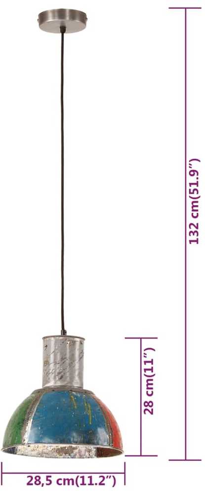 Pakabinamas šviestuvas, įvairių spalvų, 25W, 28,5cm, E27